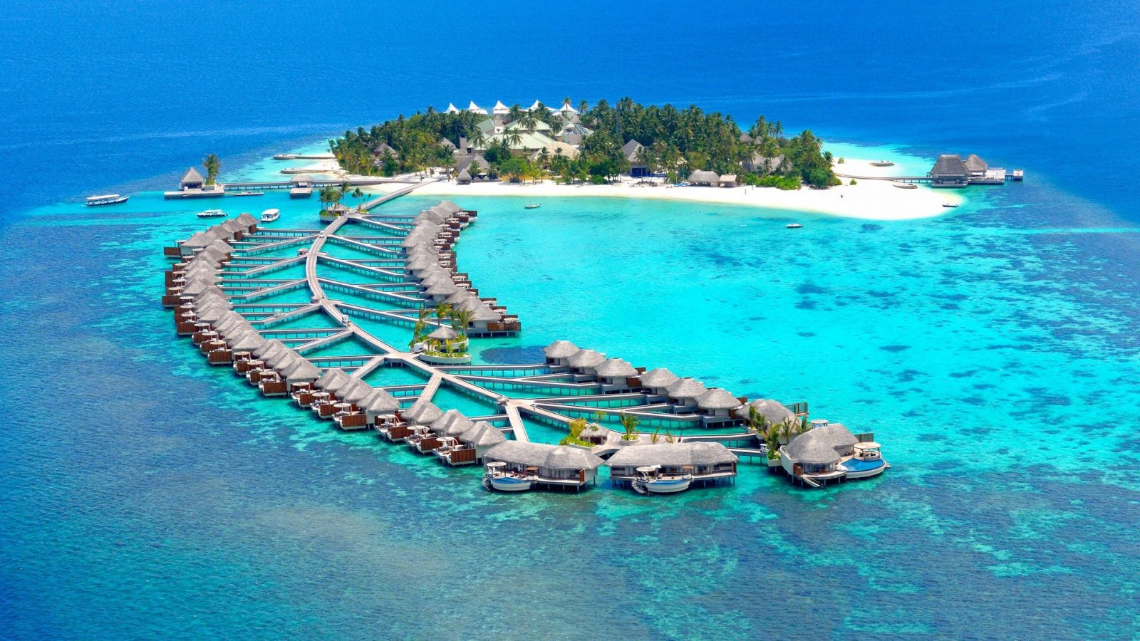Quần đảo Maldives với những bungalow trên biển