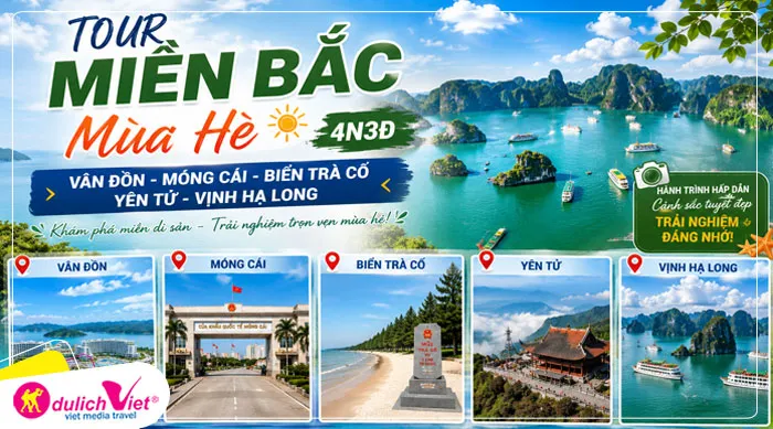 TOUR MIỀN BẮC MÙA HÈ 4N3Đ | VỊNH HẠ LONG - NINH BÌNH - TRÀNG AN | ĐẶC QUYỀN GIÁ SUN PHUQUOC AIRWAYS
